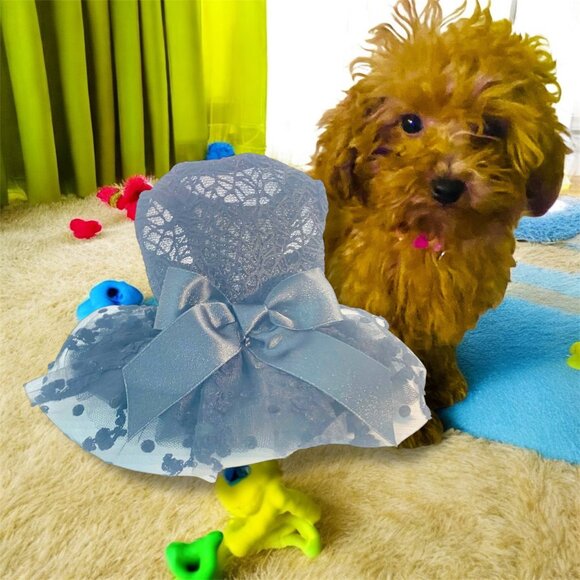 CuteBone Small Dog Birthday Dress Girl Puppy Skirt Tutu Outfit Pet Party Clothes - Picture 3 of 16